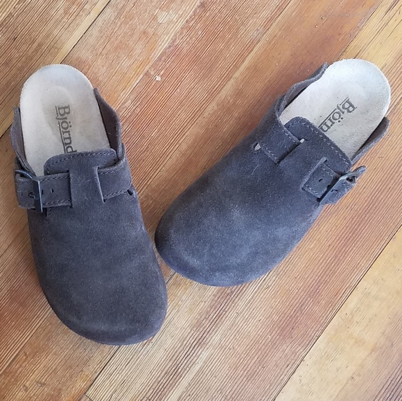 Bjorndal Shoes - Bjorndal Brown Leather Clogs Women's 6 Harvard